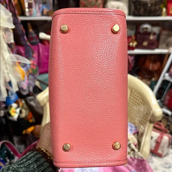 Coach Dempsey Tote 22 in Pink Signature Jacquard with Stripe - Picture 7 of 9